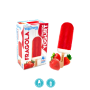 4 STICKS OF FROZEN YOGURTERIA COVERED WITH STRAWBERRY LACTOSE FREE