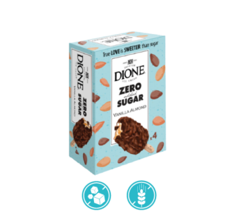 DIONE  Pack 4 Bâtonnets Classic Almond Sans Sucre 90ML